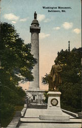 Washington Monument Baltimore, MD Postcard Postcard Postcard