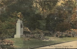 Mozart Monument, Prospect Park Brooklyn, NY Postcard Postcard Postcard