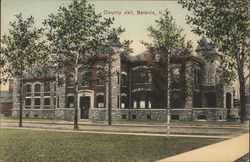 View of County Jail Postcard