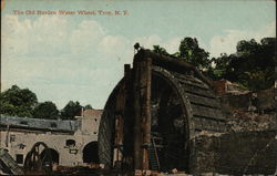 The Old Burden Water Wheel Troy, NY Postcard Postcard Postcard