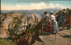 The Fissures, Yosemite Valley California Yosemite National Park Postcard Postcard Postcard