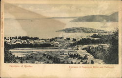 Entrance of Saguenay River and View of Town Tadoussac, QC Canada Quebec Postcard Postcard Postcard