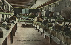 Vegetable Exhibit at the Valley Fair Postcard