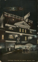 Empress Theater By Night Postcard