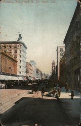 Broadway From Fourth St. Postcard