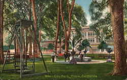 View of City Park Postcard