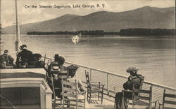 On the Steamer "Sagamore" Lake George, NY Postcard Postcard Postcard