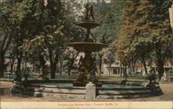 Fountain in Bayliss Park Council Bluffs, IA Postcard Postcard Postcard