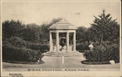 Birge Fountain in Rand Park Keokuk, IA Postcard Postcard Postcard