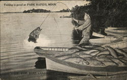 Fishing is Good at Park Rapids Postcard