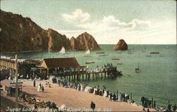 Sugar Loaf and Bay Santa Catalina Island, CA Postcard Postcard Postcard