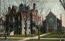 Bishop's Residence and Chapel Buffalo, NY Postcard Postcard Postcard