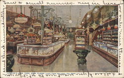 View From Balcony Tea Room - Valentine's New York, NY Postcard Postcard Postcard