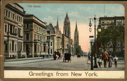 Greetings From New York's Fifth Avenue New York City, NY Postcard Postcard Postcard