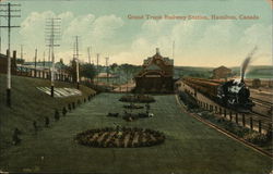 Grand Trunk Railway Station Hamilton, ON Canada Ontario Postcard Postcard Postcard