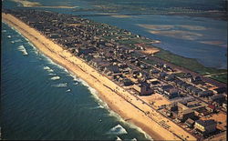 Aerial View of Ocean City Maryland Postcard Postcard Postcard