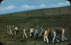 Exploring the Floor of Kilauea Hawaii Postcard Postcard Postcard