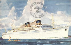 Matson Line's SS Lurline Postcard