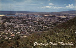 Greetings From Honolulu Hawaii Postcard Postcard Postcard