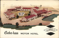 Gerber-haus Motor Hotel Fort Wayne, IN Postcard Postcard Postcard