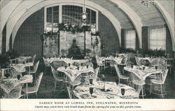 Garden Room at Lowell Inn Postcard