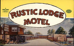 Rustic Lodge Motel Postcard