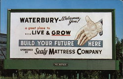 Waterbury Welcomes You! Postcard