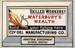 Cly-Del Manufacturin Waterbury, CT Postcard Postcard Postcard