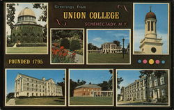 Greetings from Union College Postcard