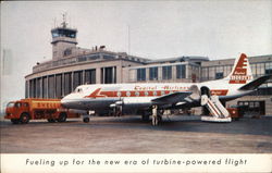 Fueling Up For the New Era of Turbine-Powered Flight Aircraft Postcard Postcard Postcard