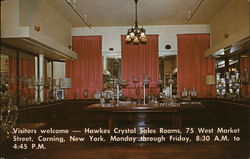 Hawkes Crystal Sales Rooms Postcard