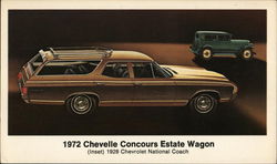 1972 Chevelle Concours Estate Wagon Cars Postcard Postcard Postcard