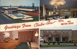 Greetings From Clinton-Aire Hotel and Motor Lodge Buffalo, NY Postcard Postcard Postcard