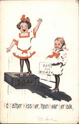 Votes for Wimmen - Suffrage Social History Postcard Postcard Postcard