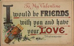 To My Valentine Postcard