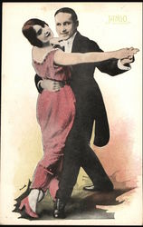 Tango Dancing Postcard Postcard Postcard