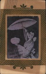 Won't you come in out of the rain? Postcard