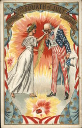 Hurrah! For the Fourth of July, Hurrah! 4th of July Postcard Postcard Postcard