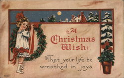 A Christmas Wish Children Postcard Postcard Postcard