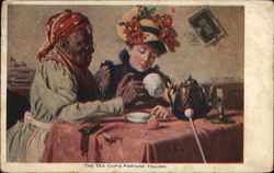 The Tea Cups Fortune Telling Postcard