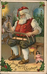 A Merry Christmas Santa Claus Postcard Postcard Postcard