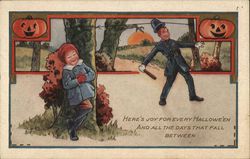 Here's Joy for Every Halloween Postcard