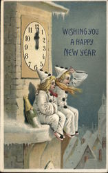 Wising You A Happy New Year Postcard