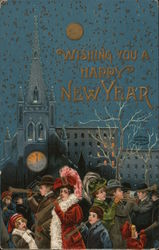 Wishing You a Happy New Year Postcard