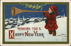 Wishing You A Happy New Year Children Postcard Postcard Postcard