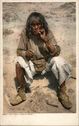 Mori Indian Cigarette Smoker Postcard