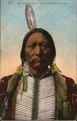 American Indians - Chief Buckskin Charley Native Americana Postcard Postcard Postcard