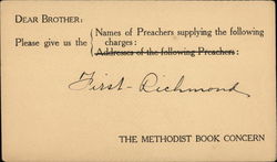 The Methodist Book Concern Religious Postcard Postcard Postcard