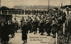 Americans En Route to the Front, France Postcard