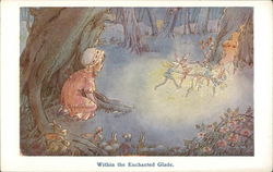 Within the Enchanted Glade Fantasy Postcard Postcard